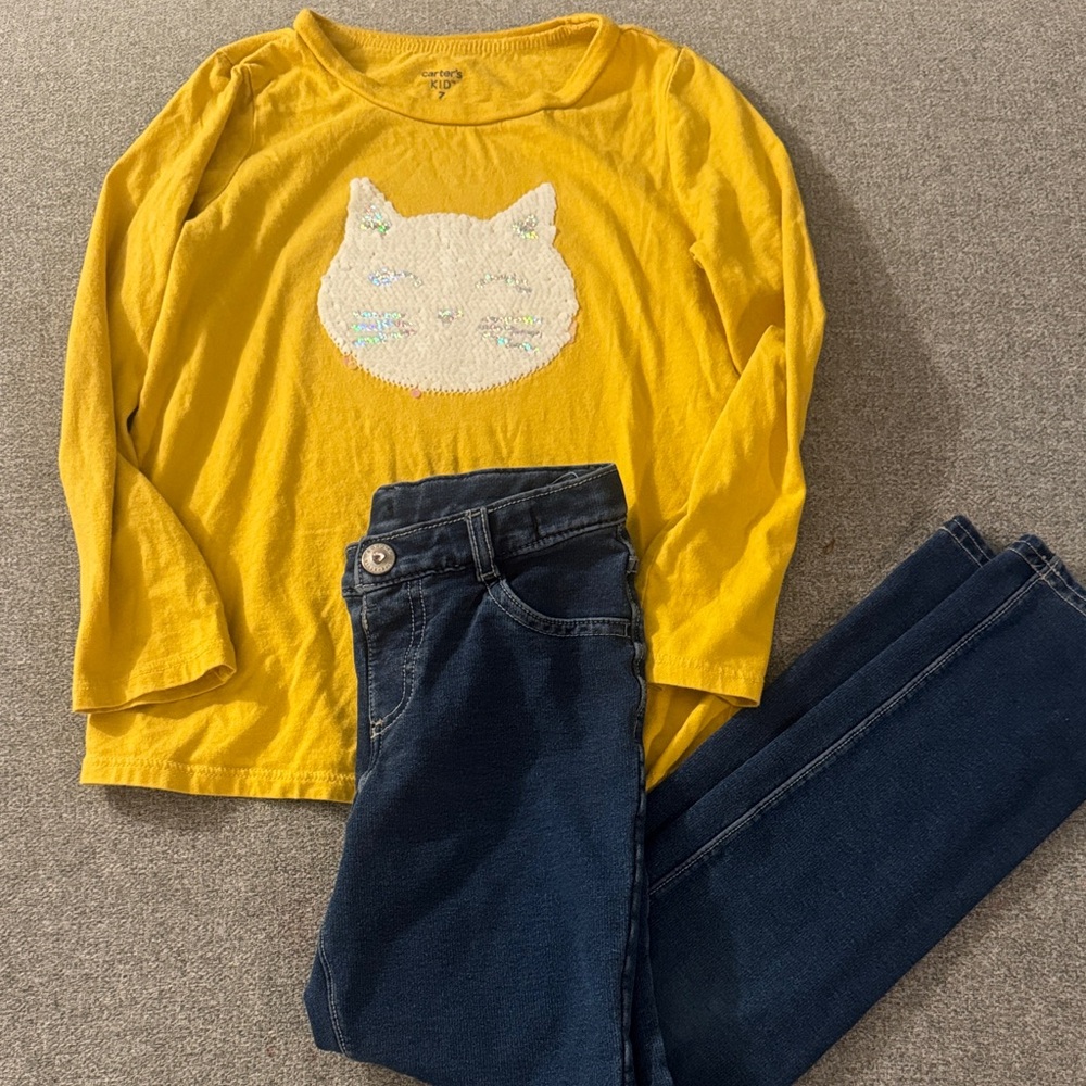 5/$15- Girl’s outfit size 7